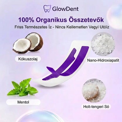 GlowDent – Lila Fogfehérítő Csíkok (7 csíkos szett)